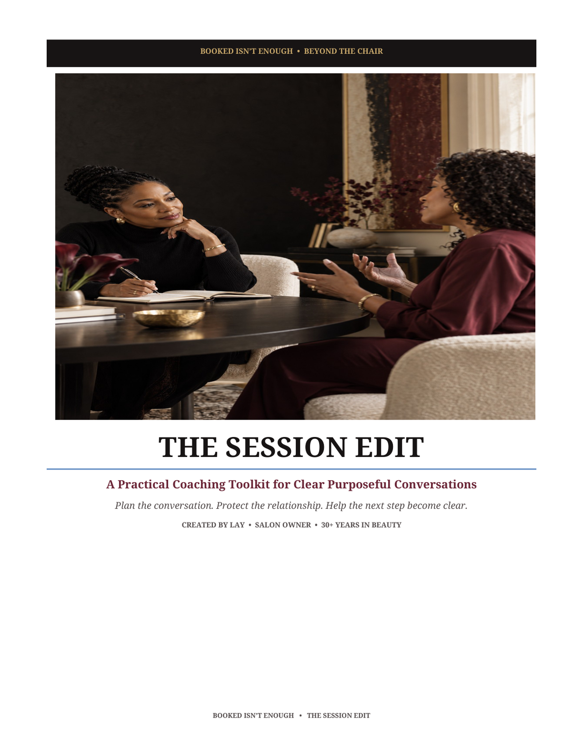 Included PDF cover: The Session Edit