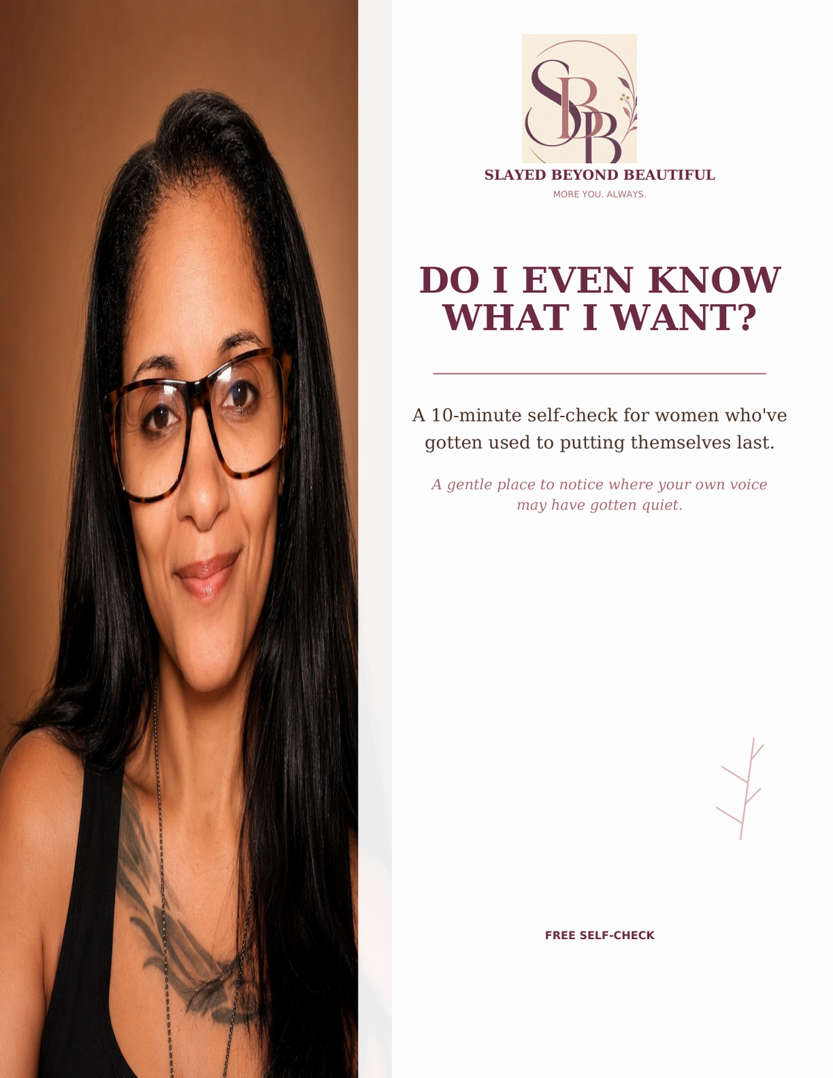 Actual titled cover of Do I Even Know What I Want? free self-check