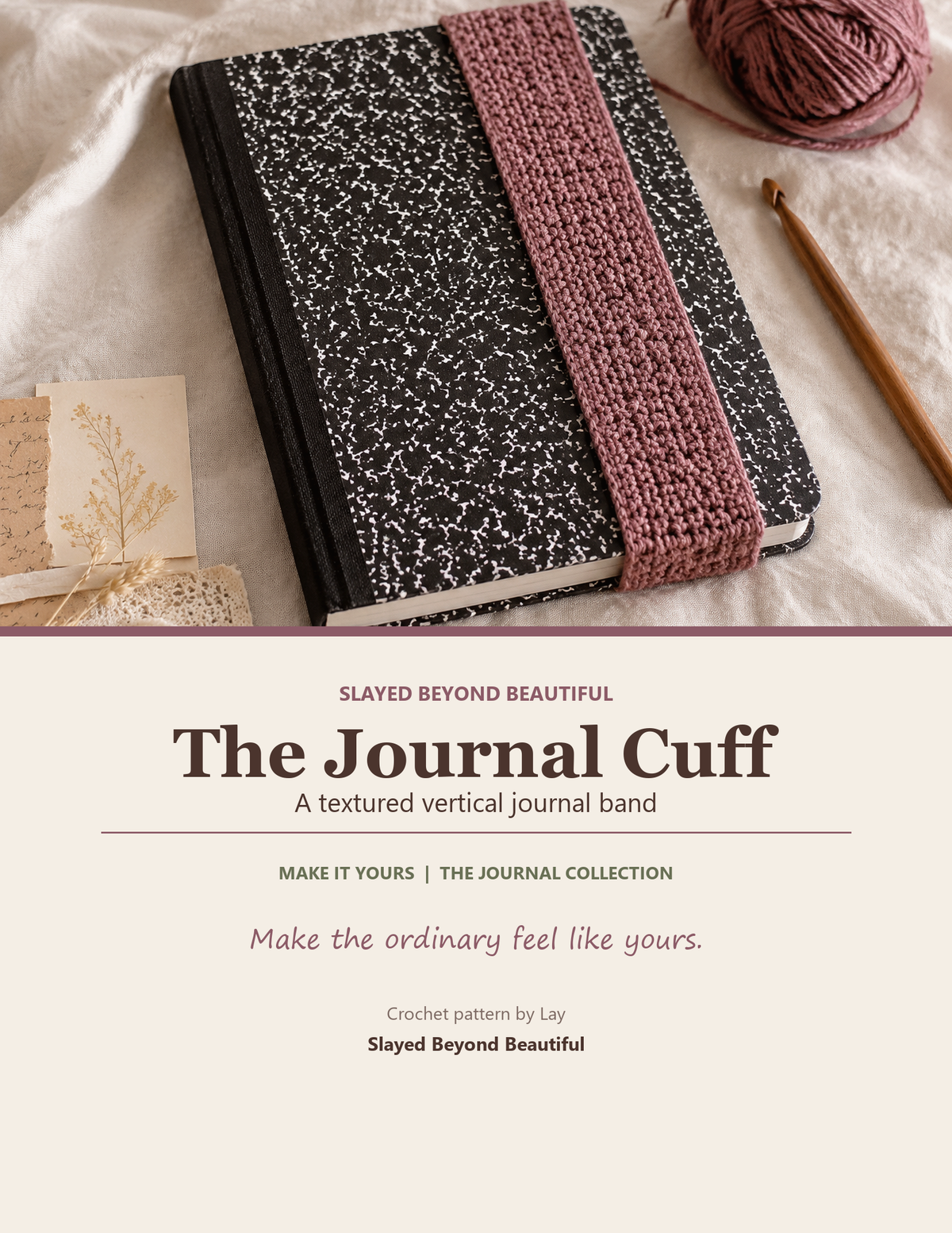 The Journal Cuff — A Textured Vertical Journal Band