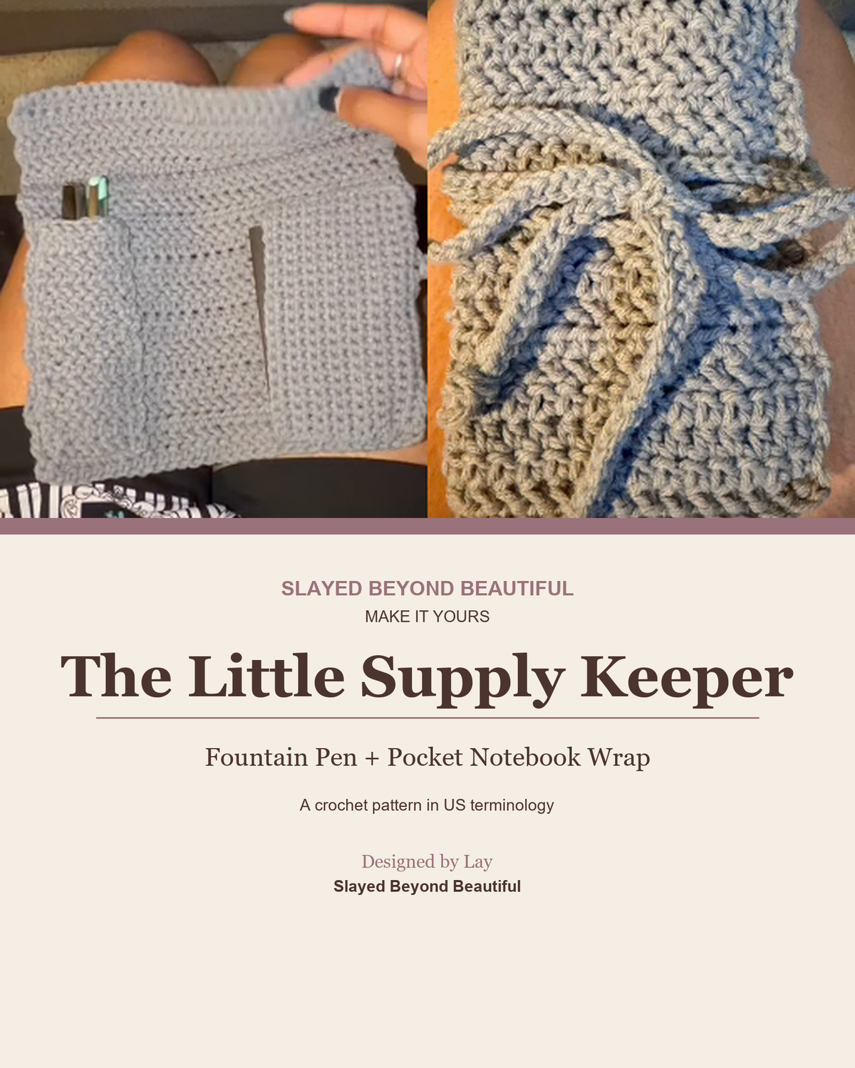 The Little Supply Keeper — Fountain Pen + Pocket Notebook Wrap