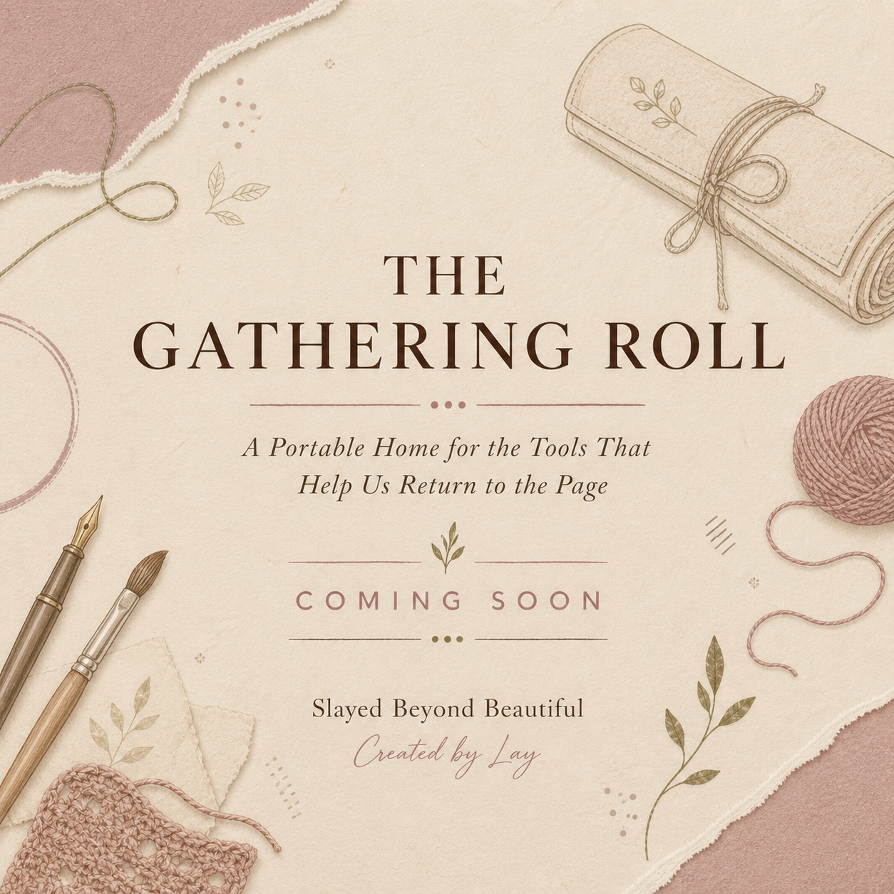 The Gathering Roll — Complete Crochet Organizer Pattern