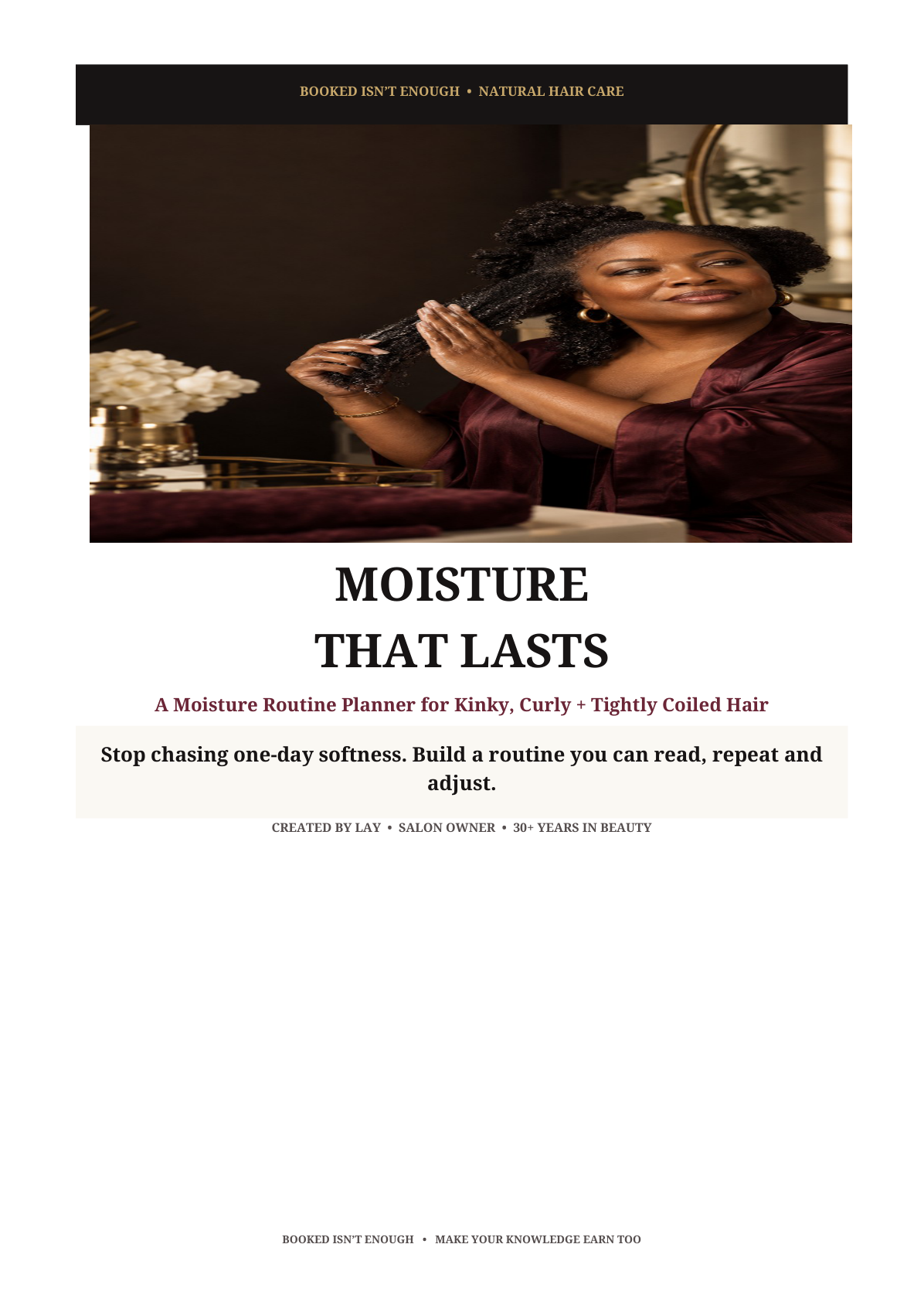 Included PDF cover: Moisture That Lasts