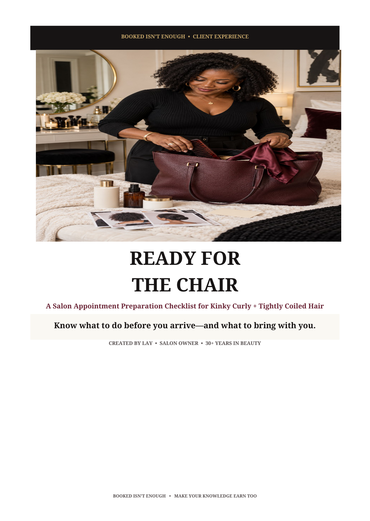 Included PDF cover: Ready for the Chair