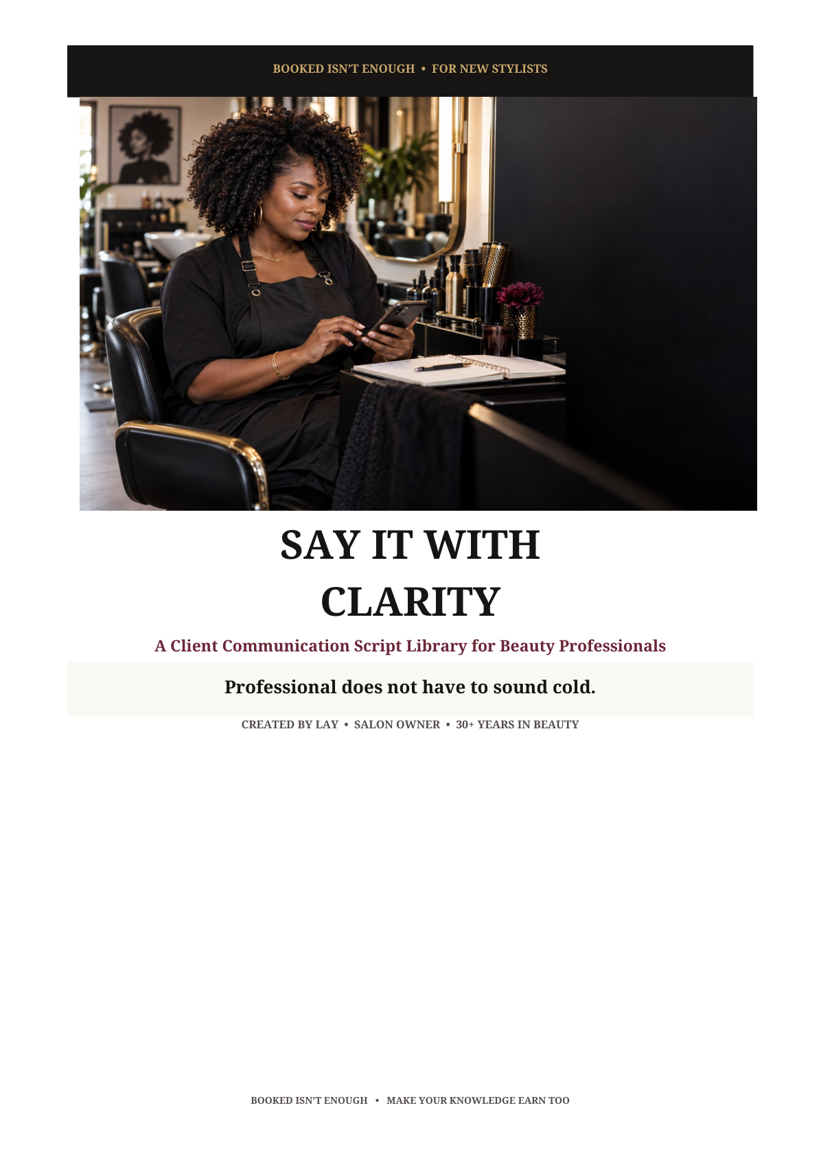 Included PDF cover: Say It With Clarity