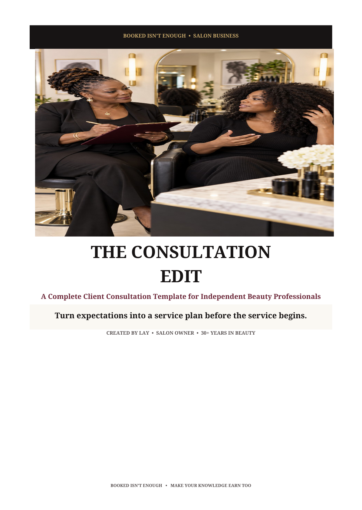 Included PDF cover: The Consultation Edit