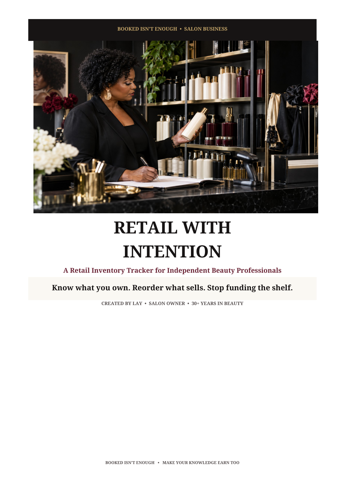 Included PDF cover: Retail With Intention