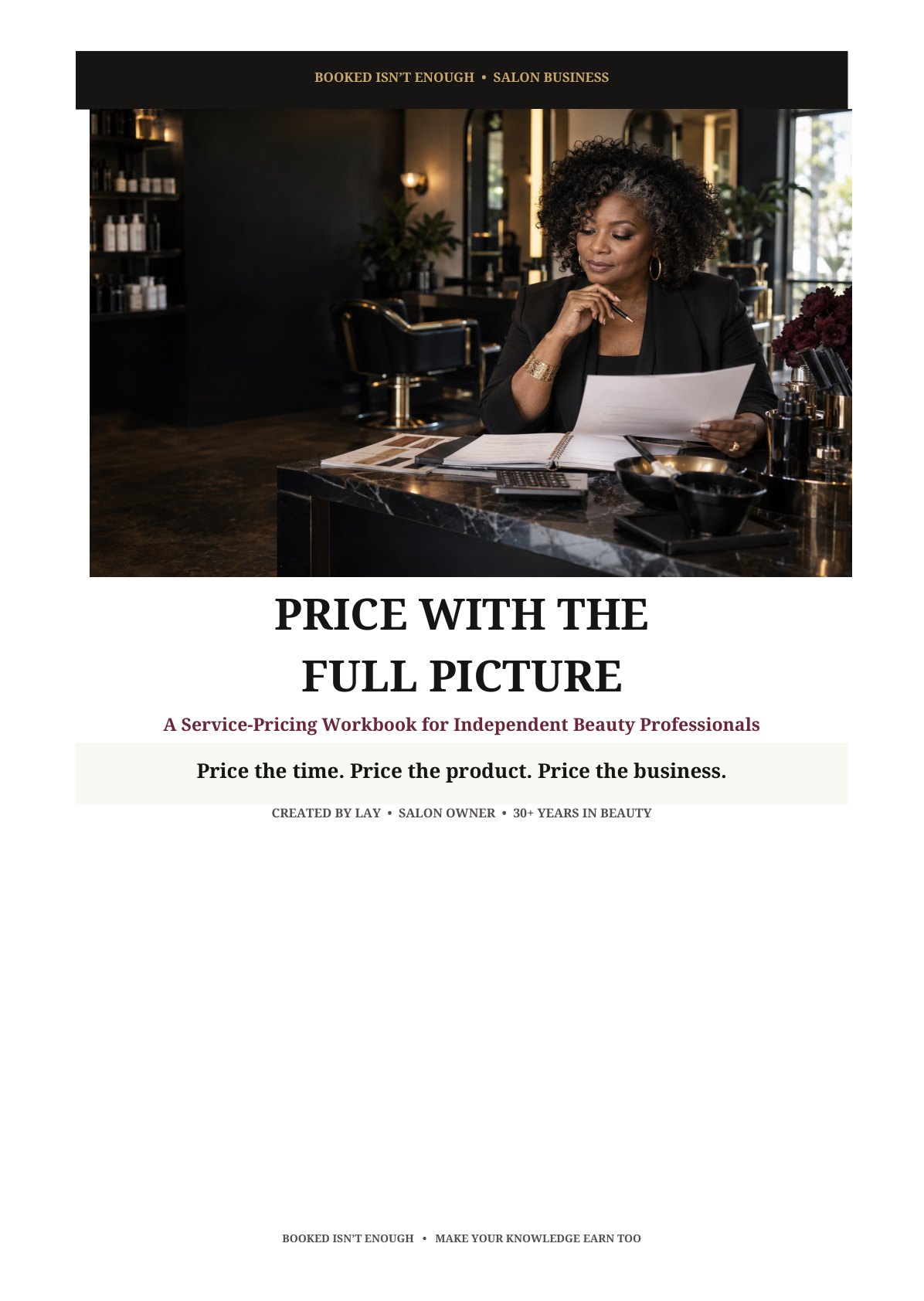 Included PDF cover: Price With the Full Picture