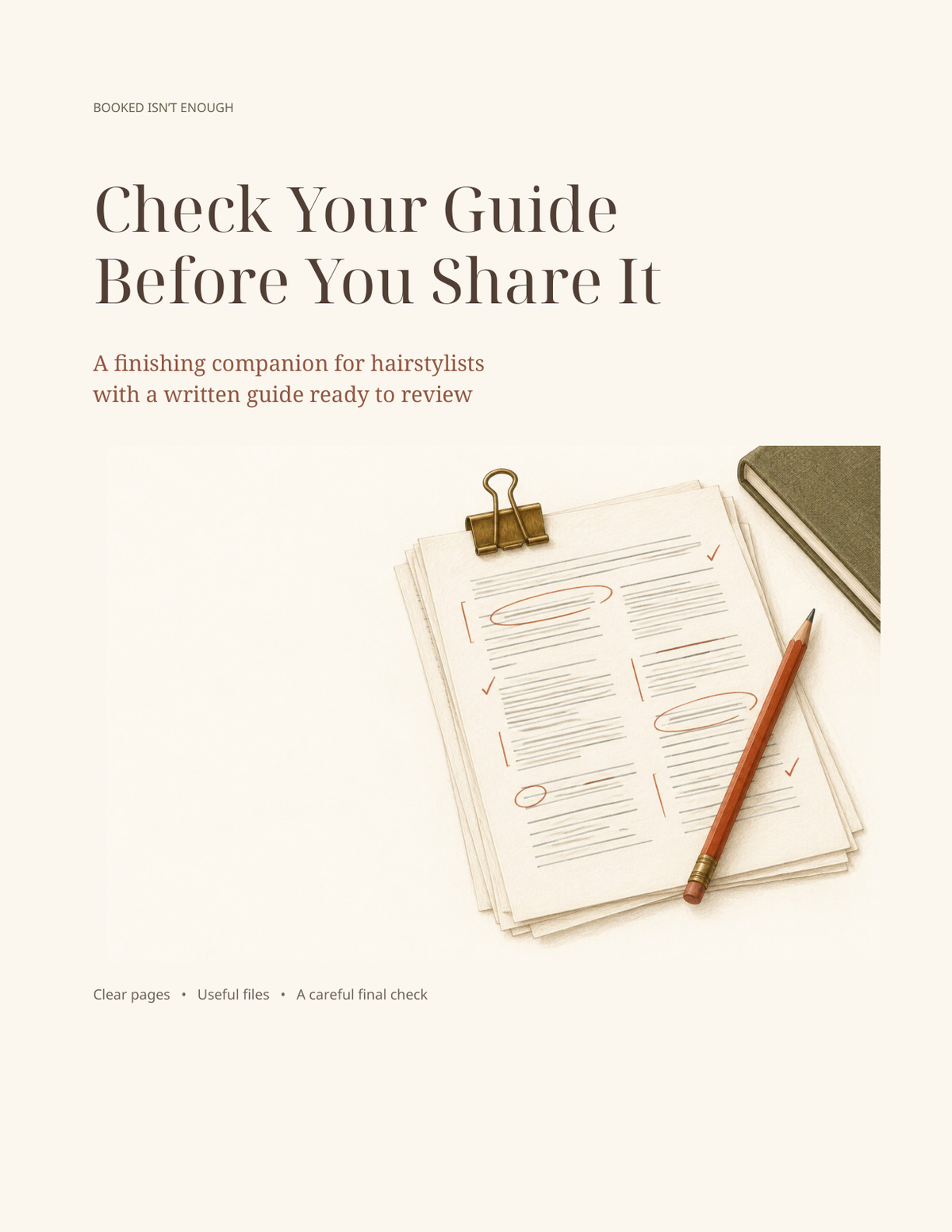 Included PDF cover: Check Your Guide Before You Share It