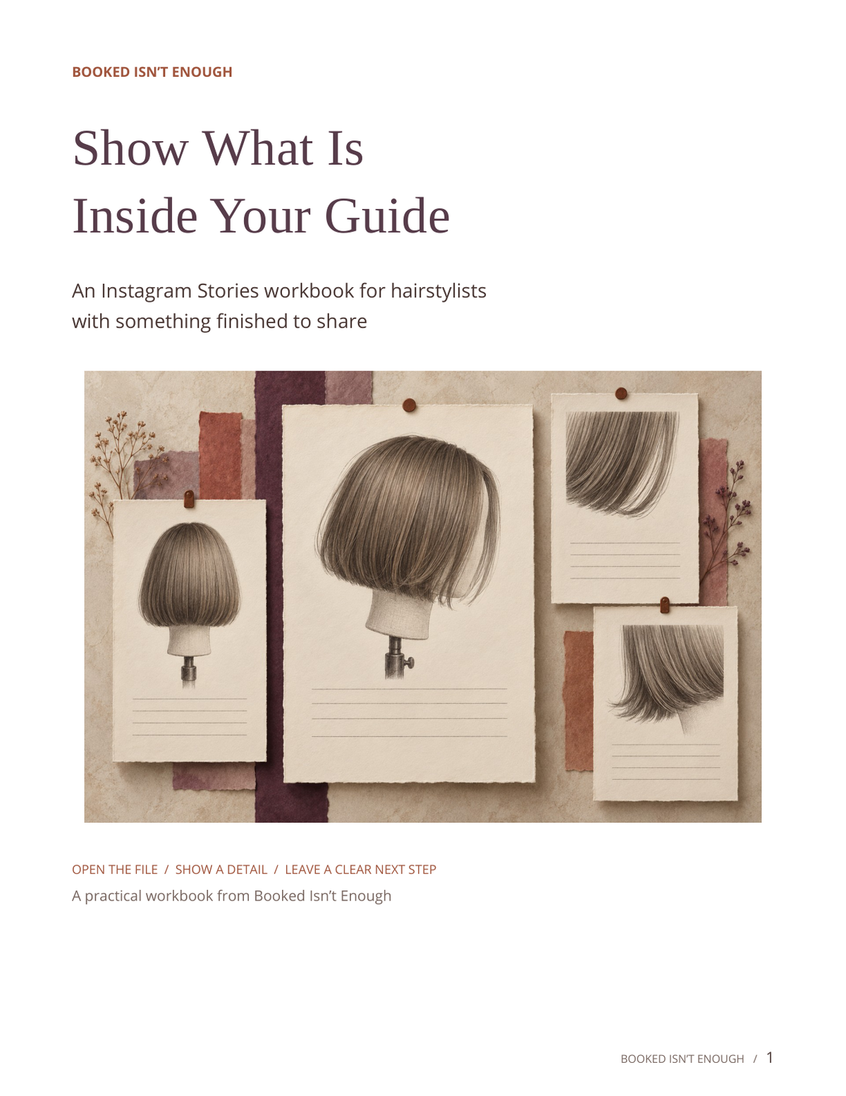 Included PDF cover: Show What Is Inside Your Guide