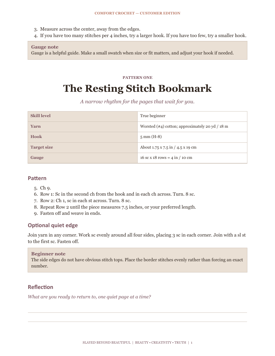 Comfort Crochet: Five Gentle Projects for Quiet Hands and Soft Days