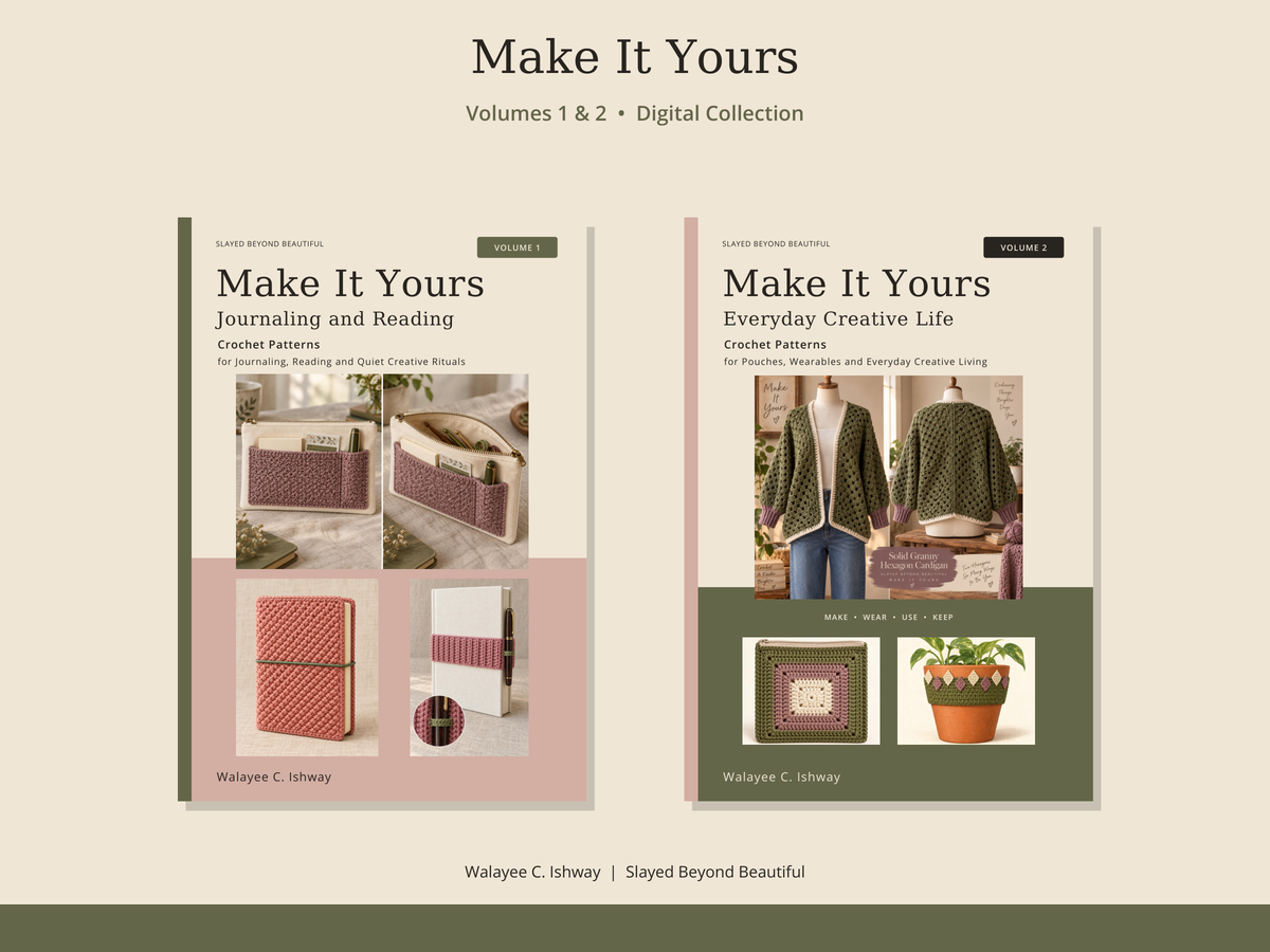 Make It Yours Volumes 1 and 2 digital crochet-pattern collection by Walayee C. Ishway