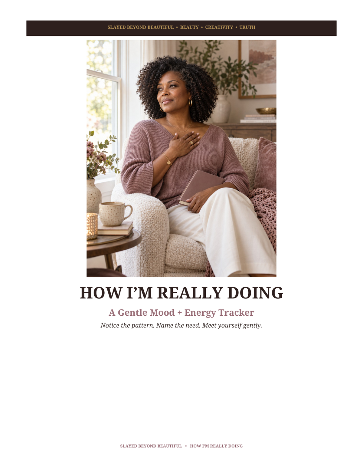 Actual cover of How I'm Really Doing | Mood and Energy Tracker PDF