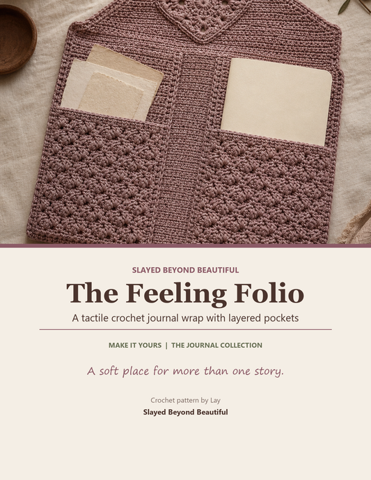 The Feeling Folio — A Tactile Crochet Journal Wrap