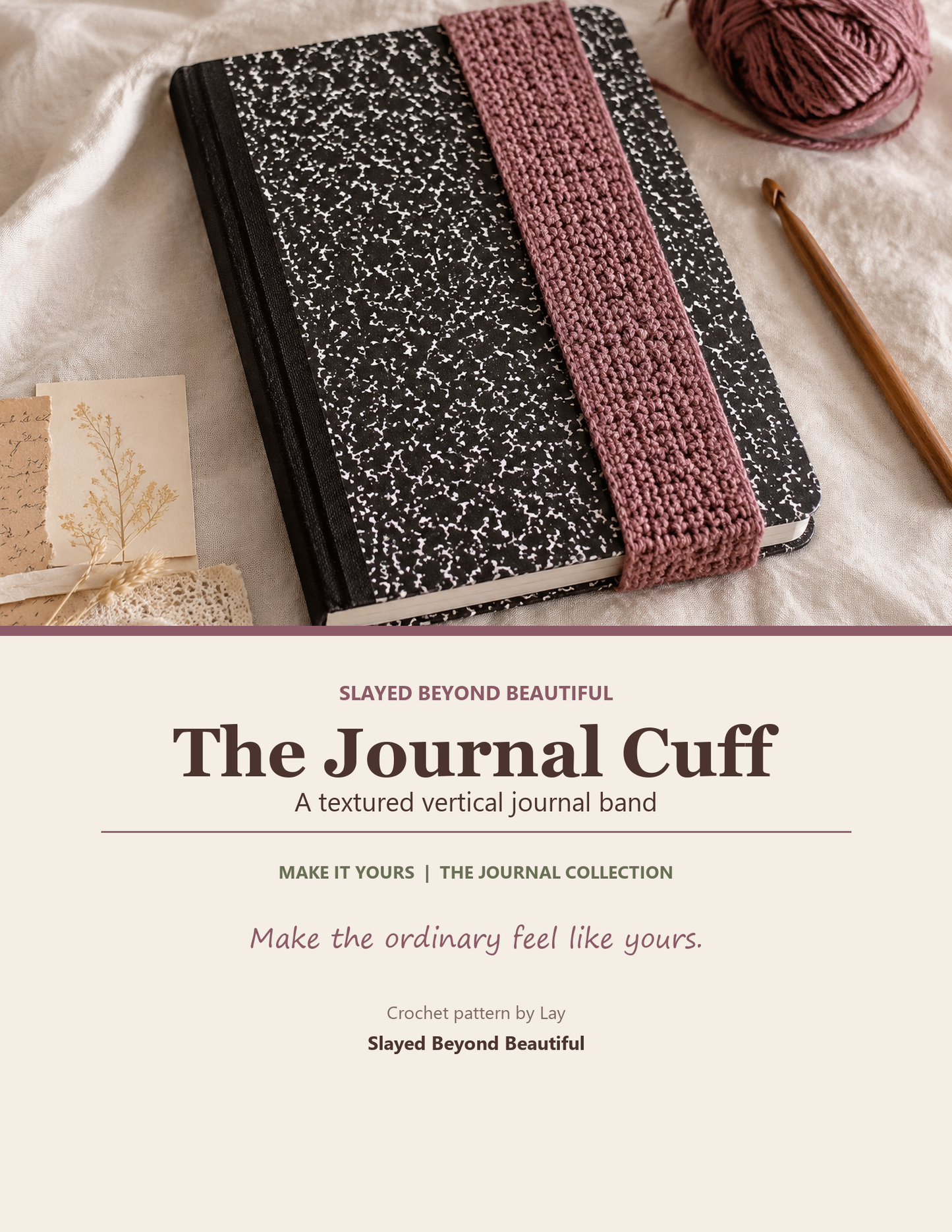 The Journal Cuff — A Textured Vertical Journal Band