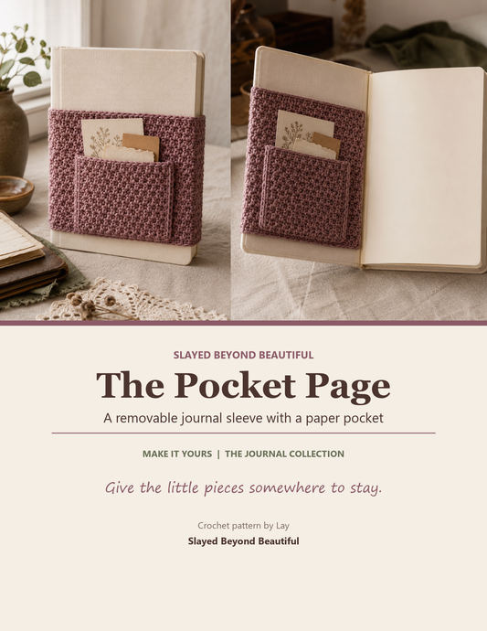 The Pocket Page — A Removable Journal Sleeve with Paper Pocket