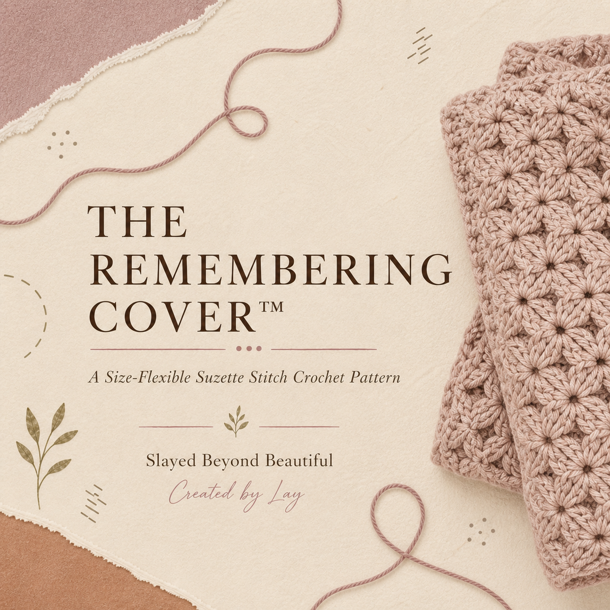 The Remembering Cover™ | Size-Flexible Suzette Stitch Crochet Pattern
