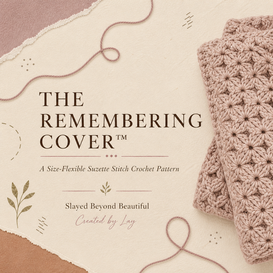 The Remembering Cover™ | Size-Flexible Suzette Stitch Crochet Pattern