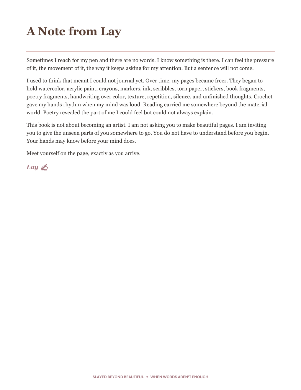 When Words Aren’t Enough: A 30-Day Practice of Expression Beyond Words