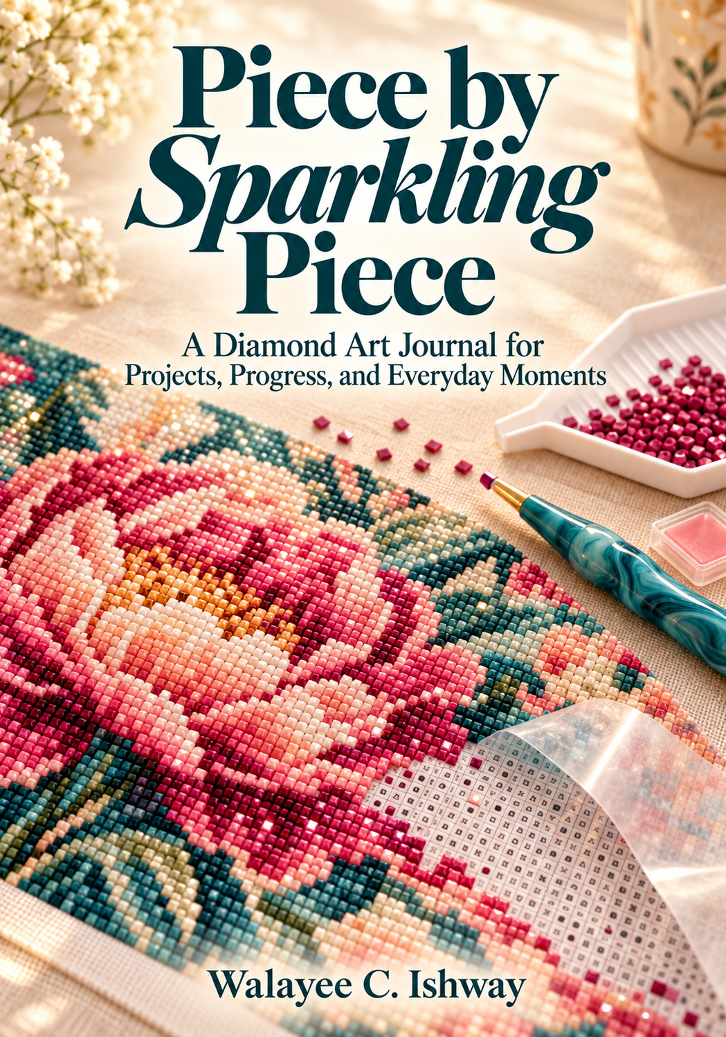 Piece by Sparkling Piece: A Diamond Art Journal for Projects, Progress, and Everyday Moments, by Walayee C. Ishway