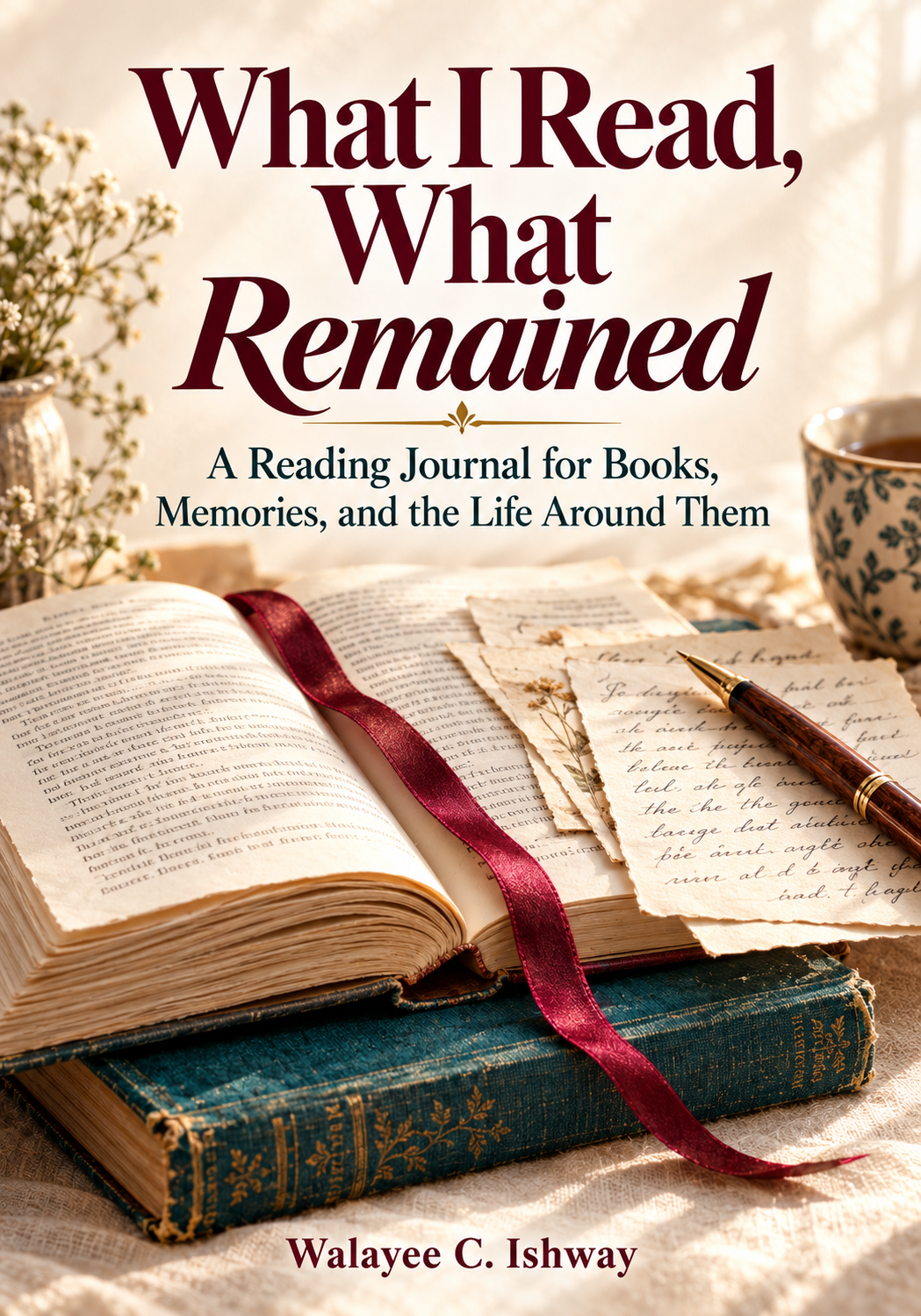 What I Read, What Remained by Walayee C. Ishway, approved digital reading journal cover